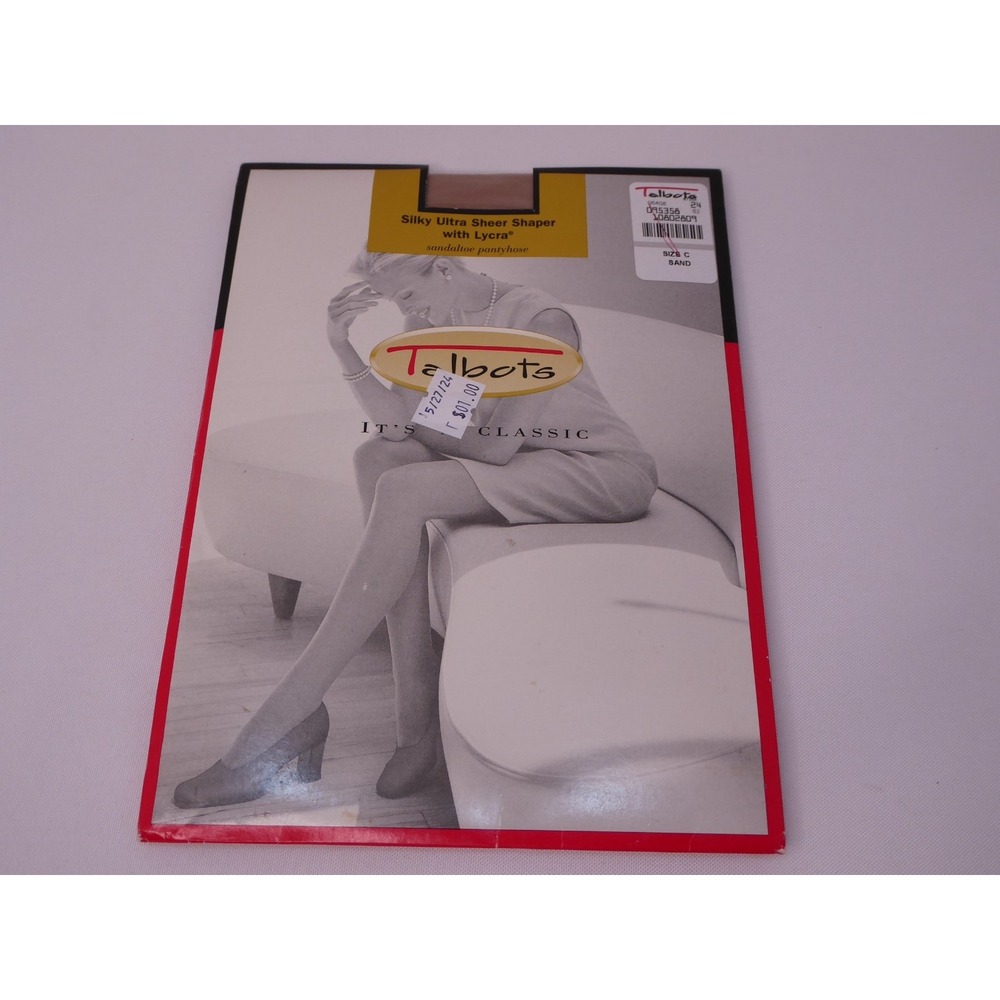 Talbots Silky Ultra Sheer Shaper with Lycra Size C Sand Pantyhose